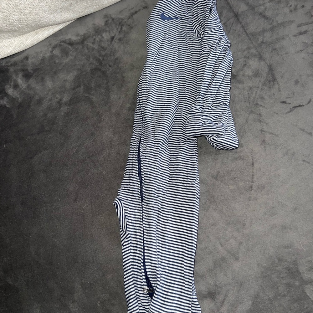 Nike Striped Navy and White Long PJ